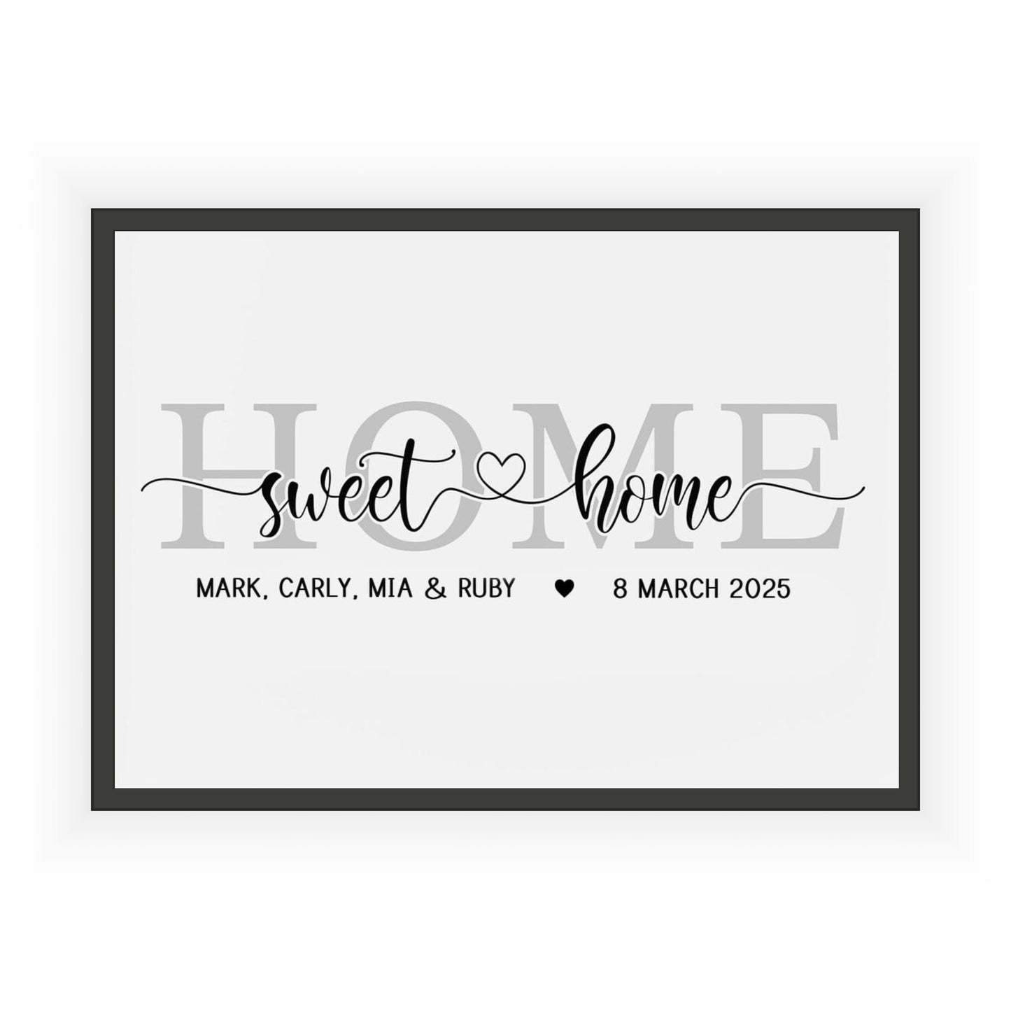 Personalised Home Sweet Home Print