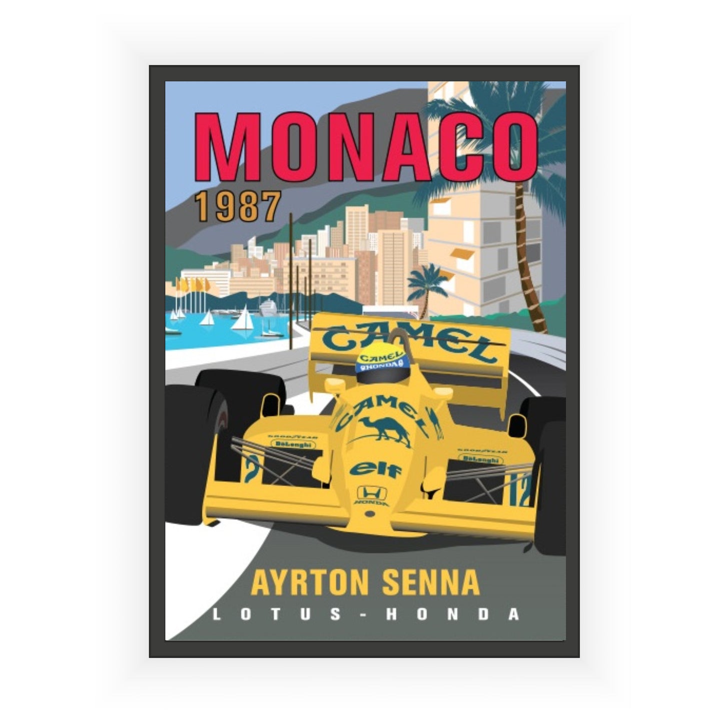 Monaco Ayrton Senna Print