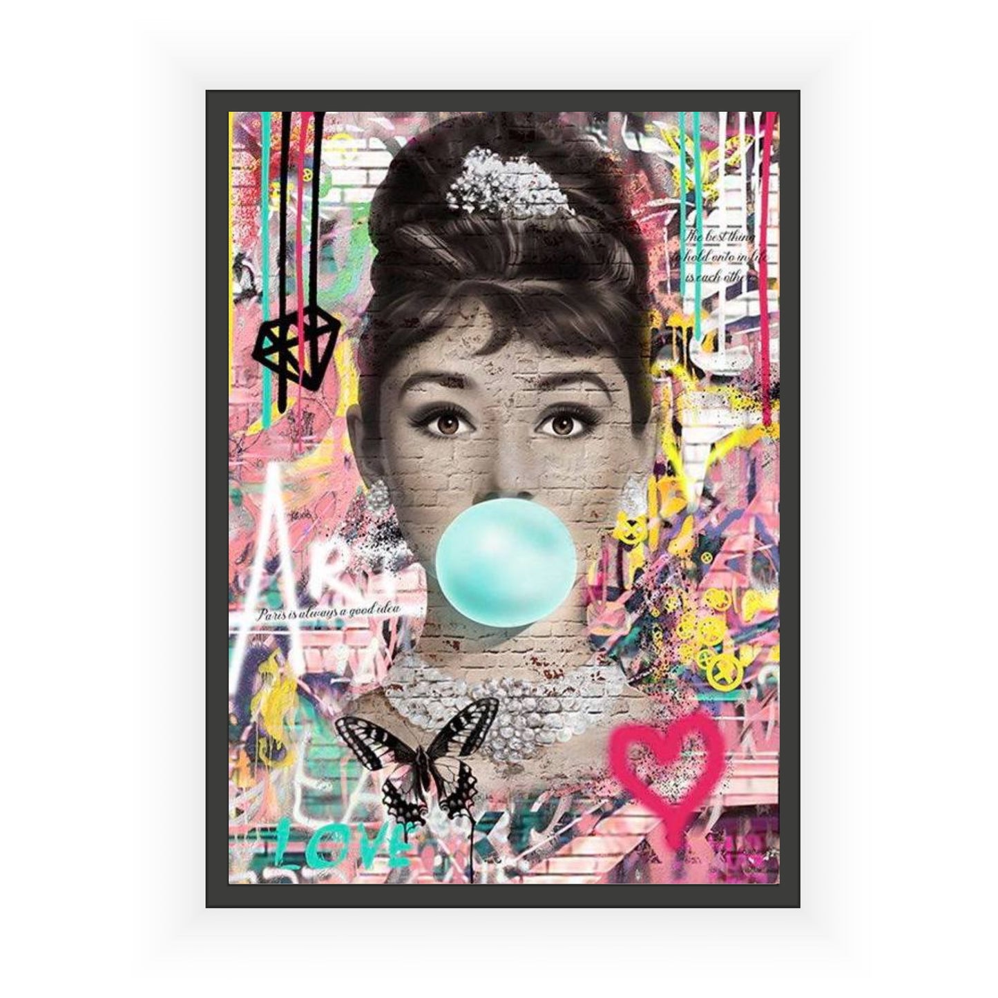 Audrey Graffiti Print