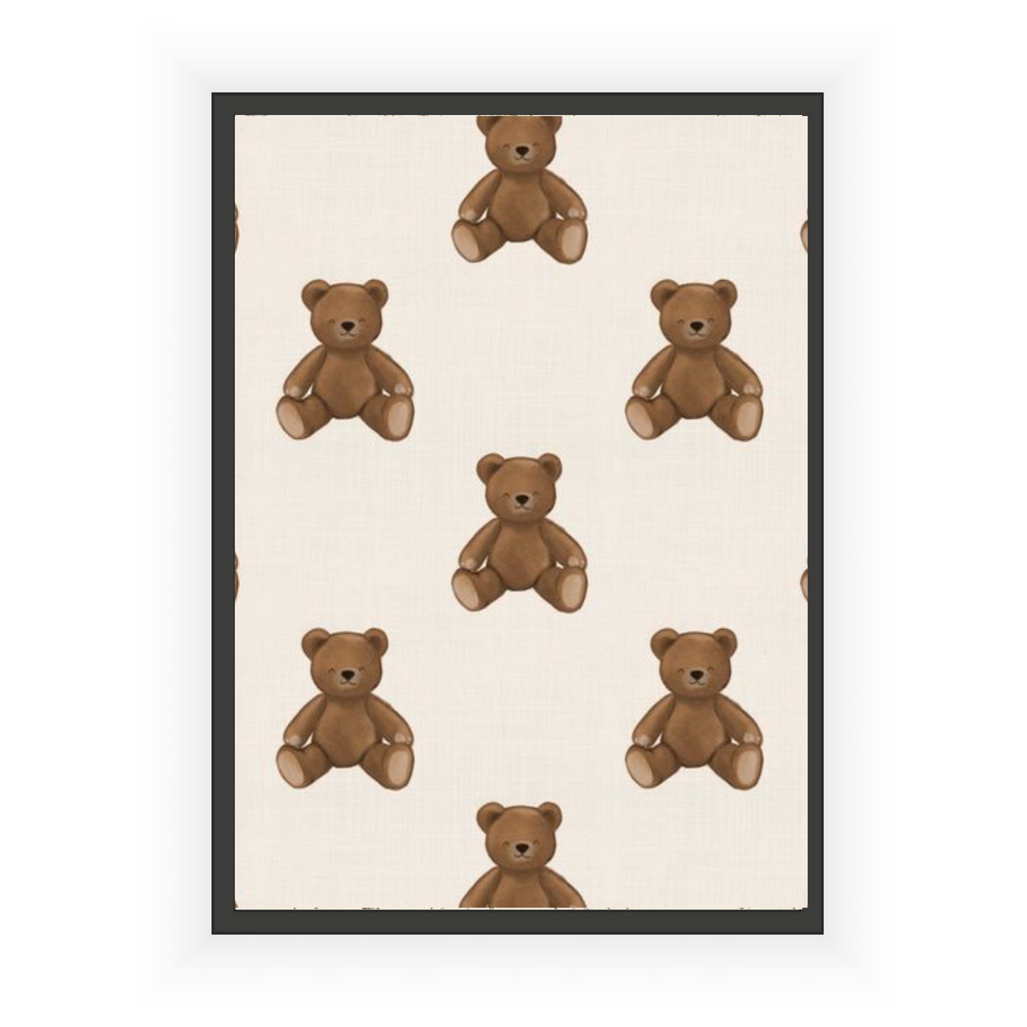 Brown Teddy Print