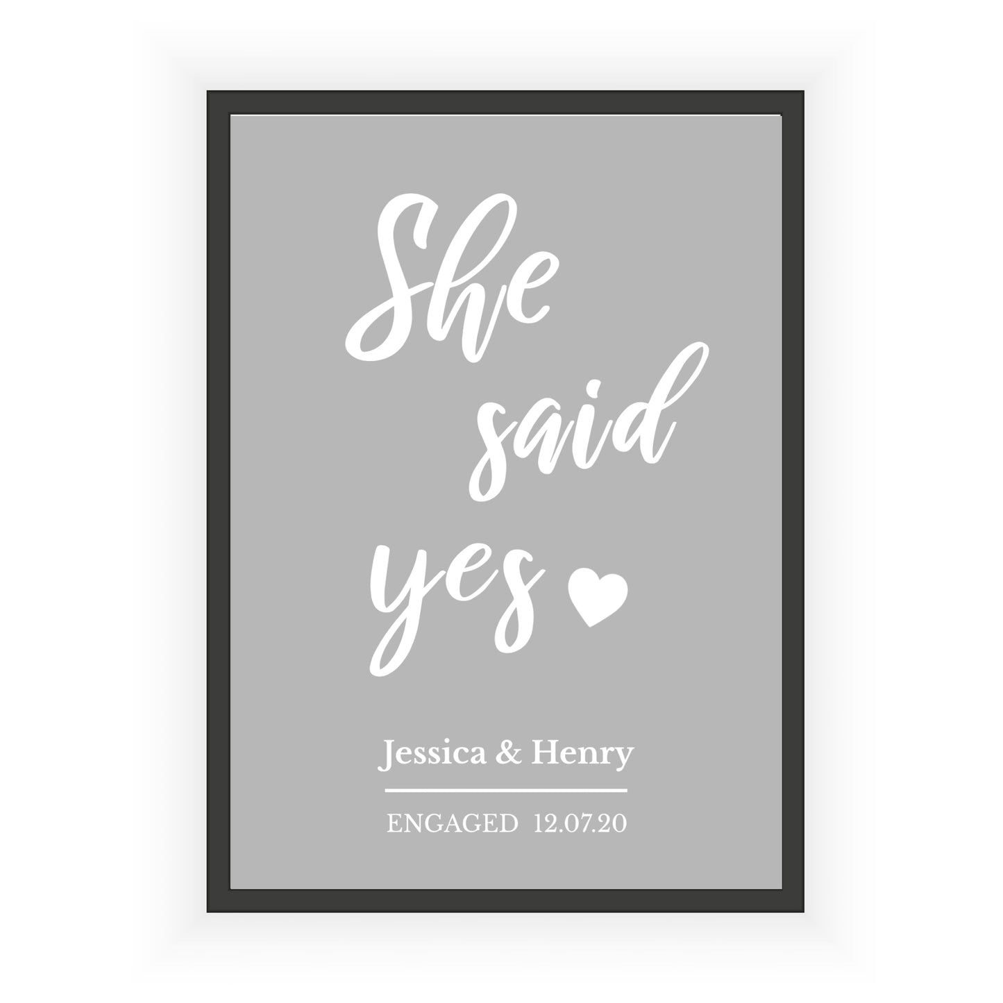 Personalised Engagement Print