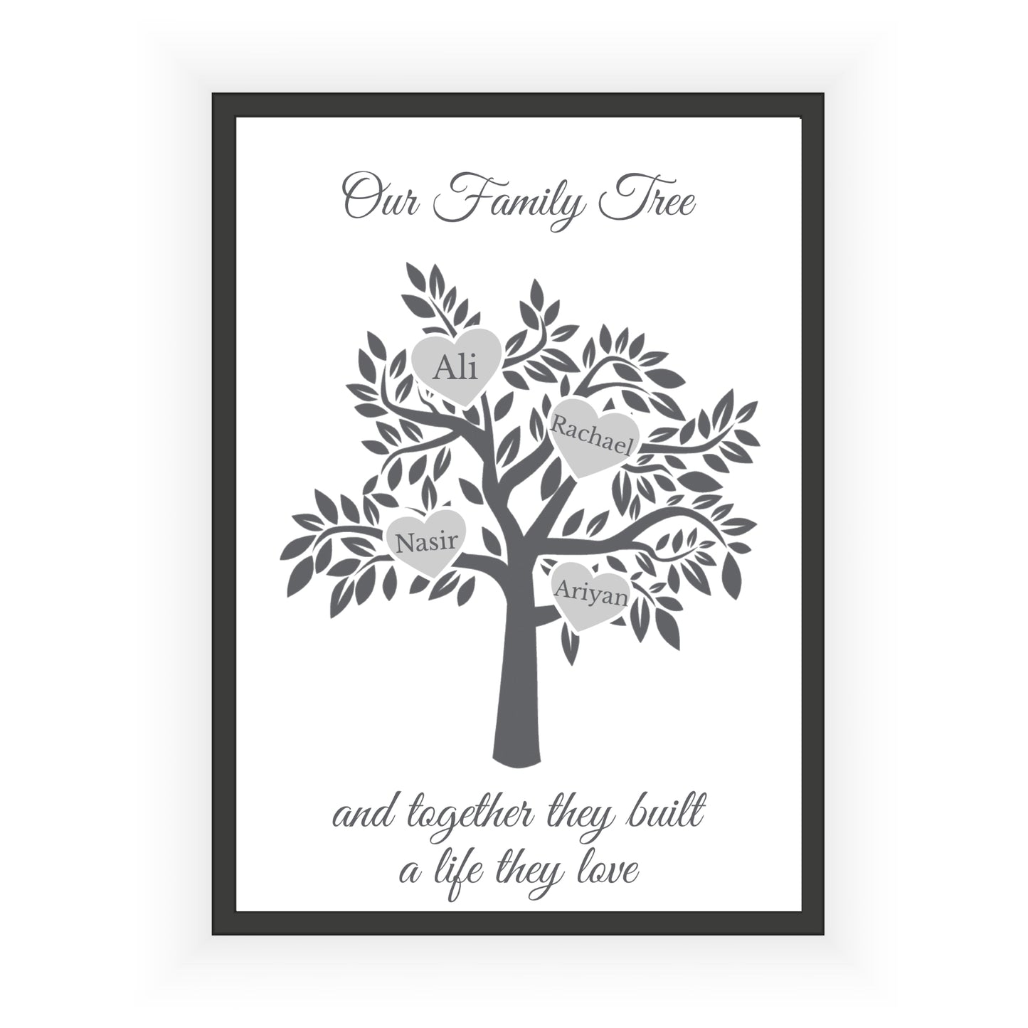 Personalised Family Tree Print