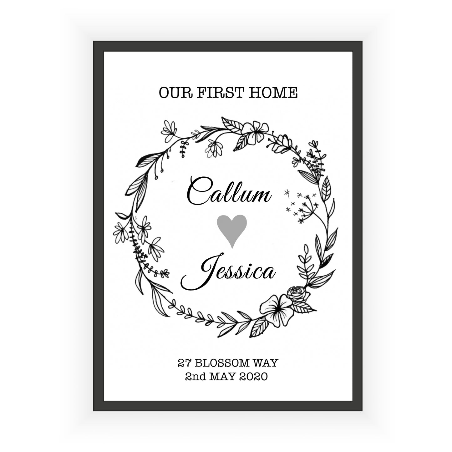 Personalised First Home Print